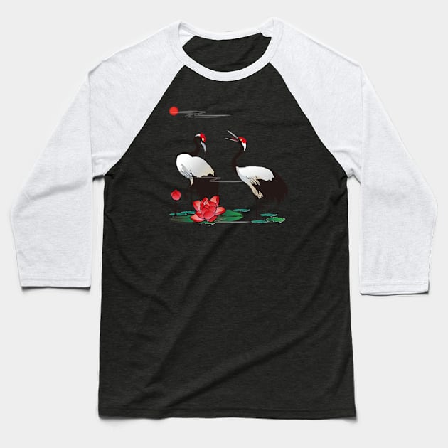 Awesome Crane Baseball T-Shirt by Happy Art Designs